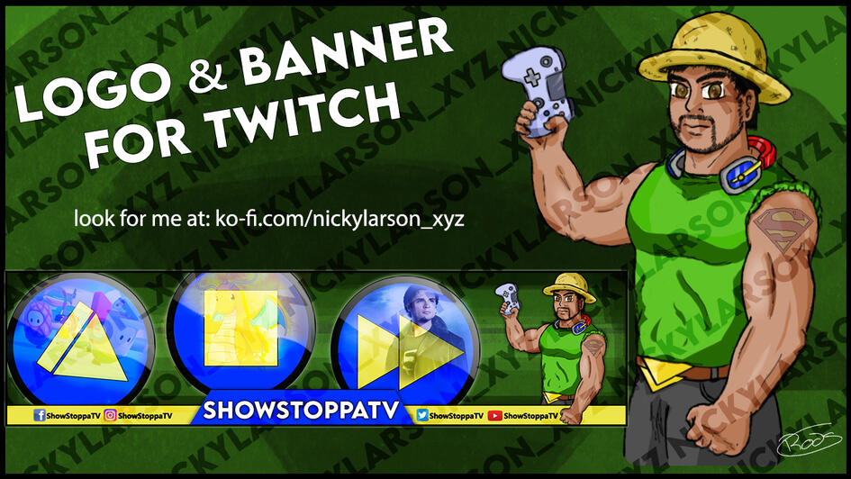 ShowstoppaTV Twitch Logo + Banner ShowstoppaTV Twitch Logo + Banner