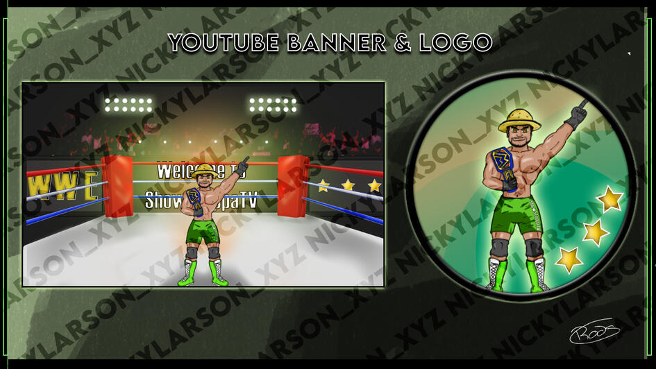 ShowstoppaTV - Youtube logo + Banner 1 Logo, 5 emotes